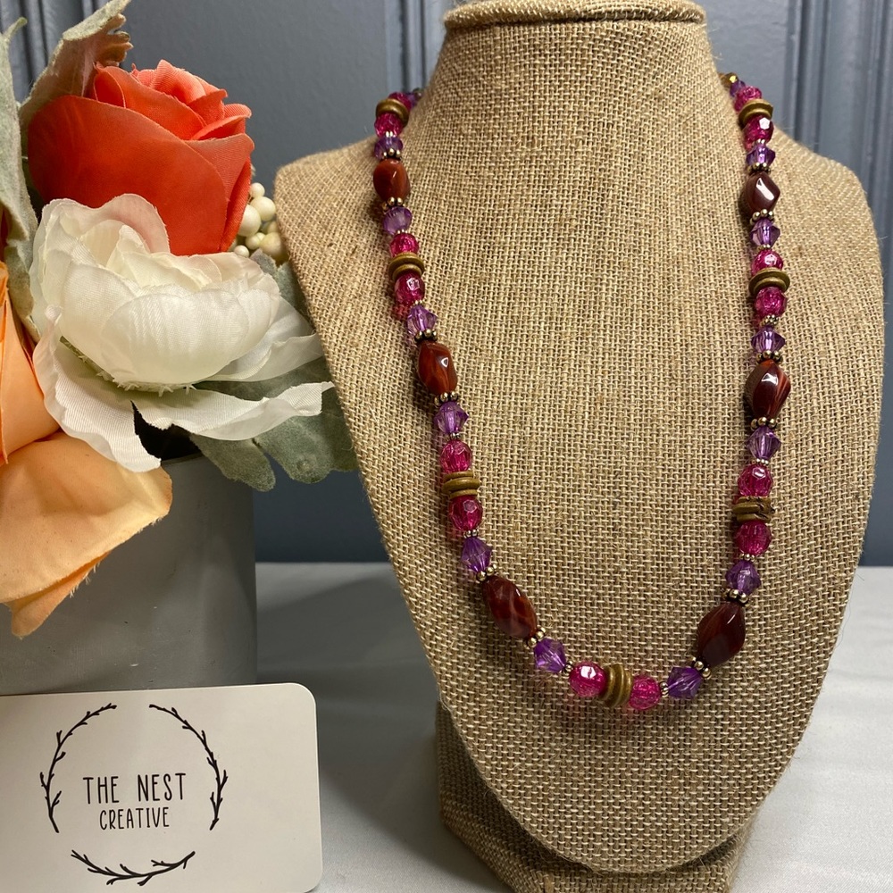Vintage Purple Necklace